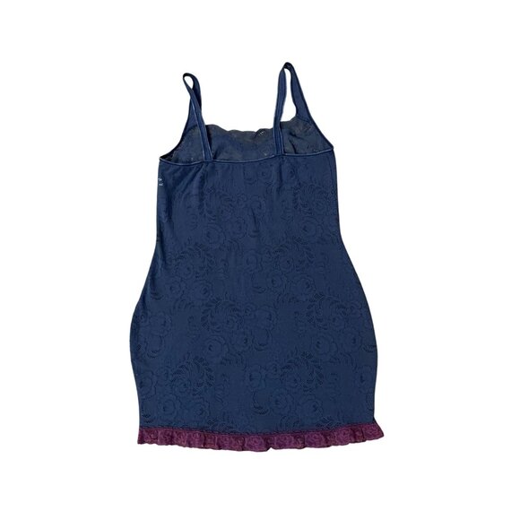 Vintage Warners Lace Slip/Nightgown Womens 36 Used Blue Purple 80s - Picture 4 of 13